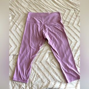 Lululemon Align Pink Mauve Cropped Leggings Yoga Pilates EUC Sz 12